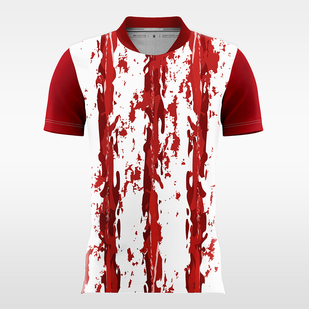 Crimson-Lotus-Men’s Sublimated Football Jersey