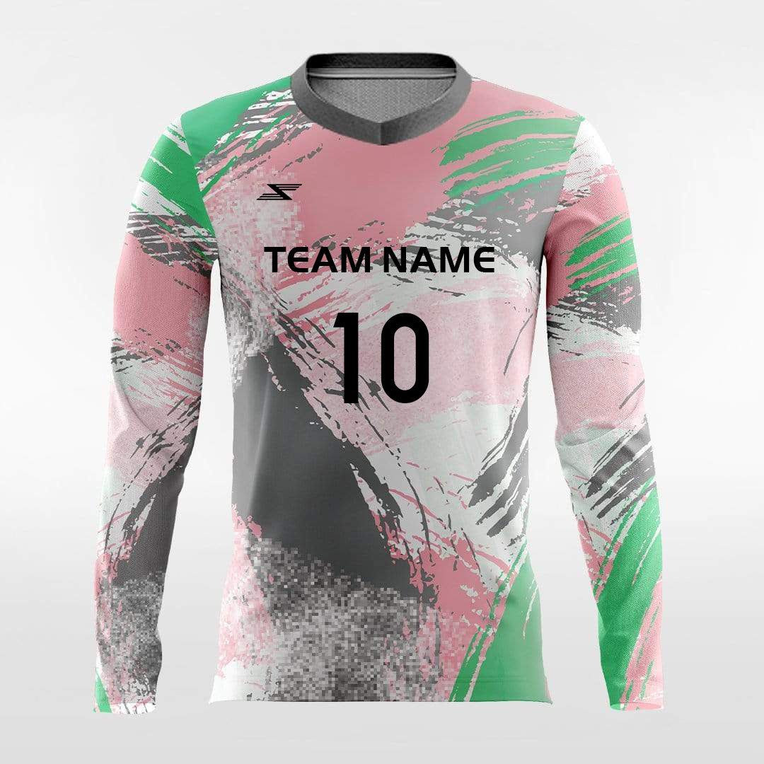 Pop Camouflage 5 - Customized Men's Sublimated Long Sleeve Football Jersey