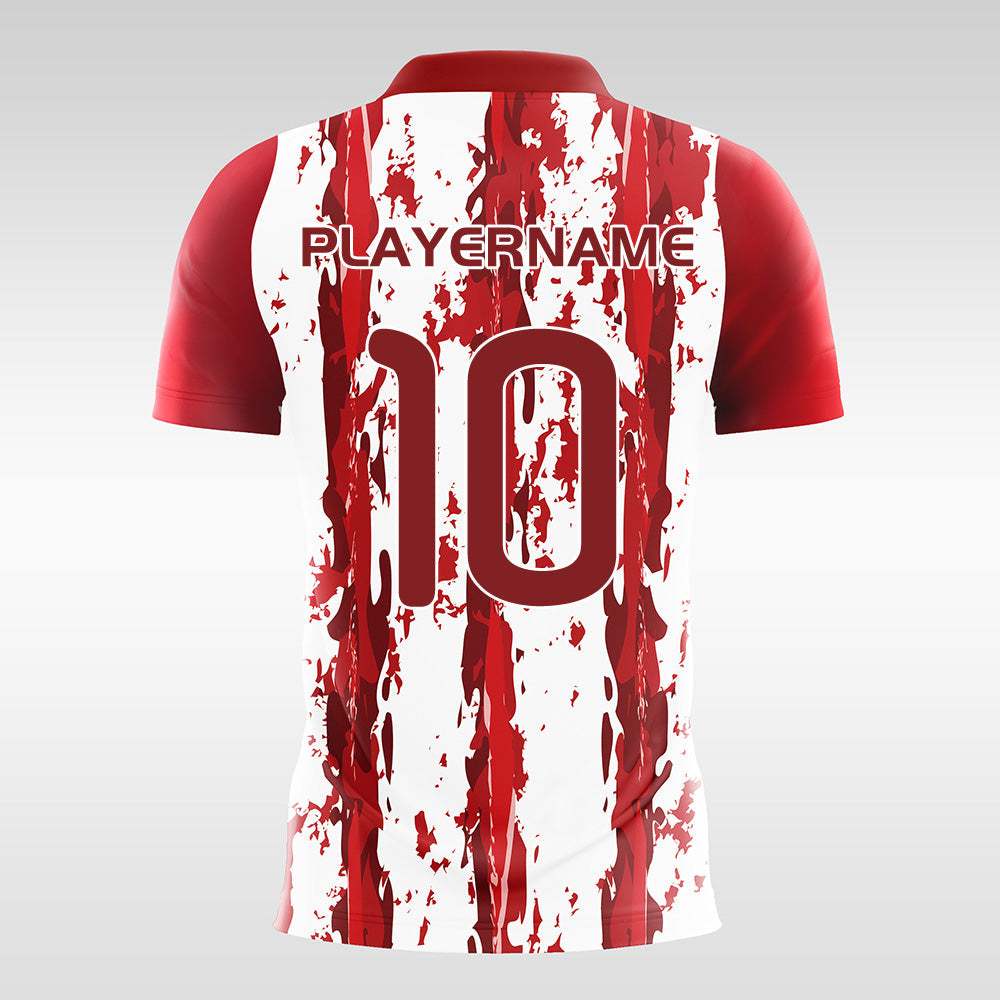 Crimson-Lotus-Men’s Sublimated Football Jersey