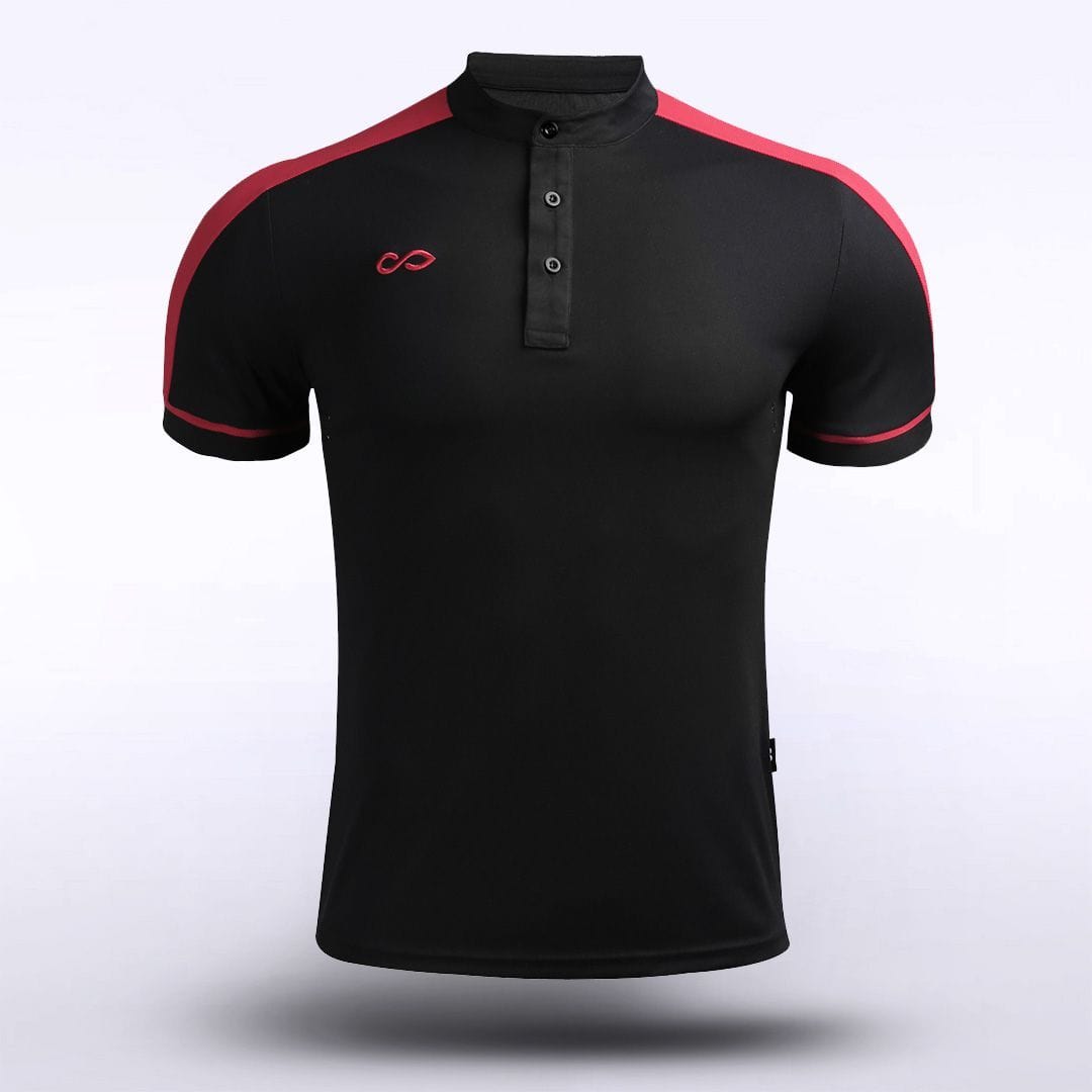 Adult Stand Collar Polo Shirt