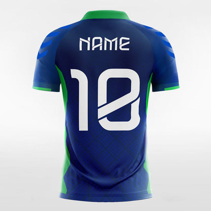 Cerulean - Customized Men's Sublimated Football Jersey