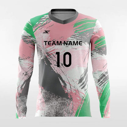 Pop Camouflage 5 - Customized Men's Sublimated Long Sleeve Football Jersey