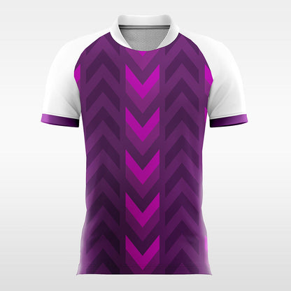 Purple-Forward-Customized Men's Sublimated Football Jersey