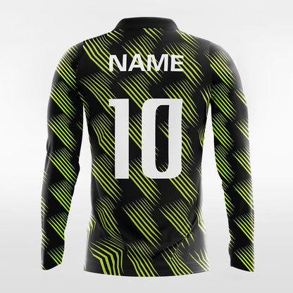 Retro 1 - Customized Men's Sublimated Long Sleeve Football Jersey