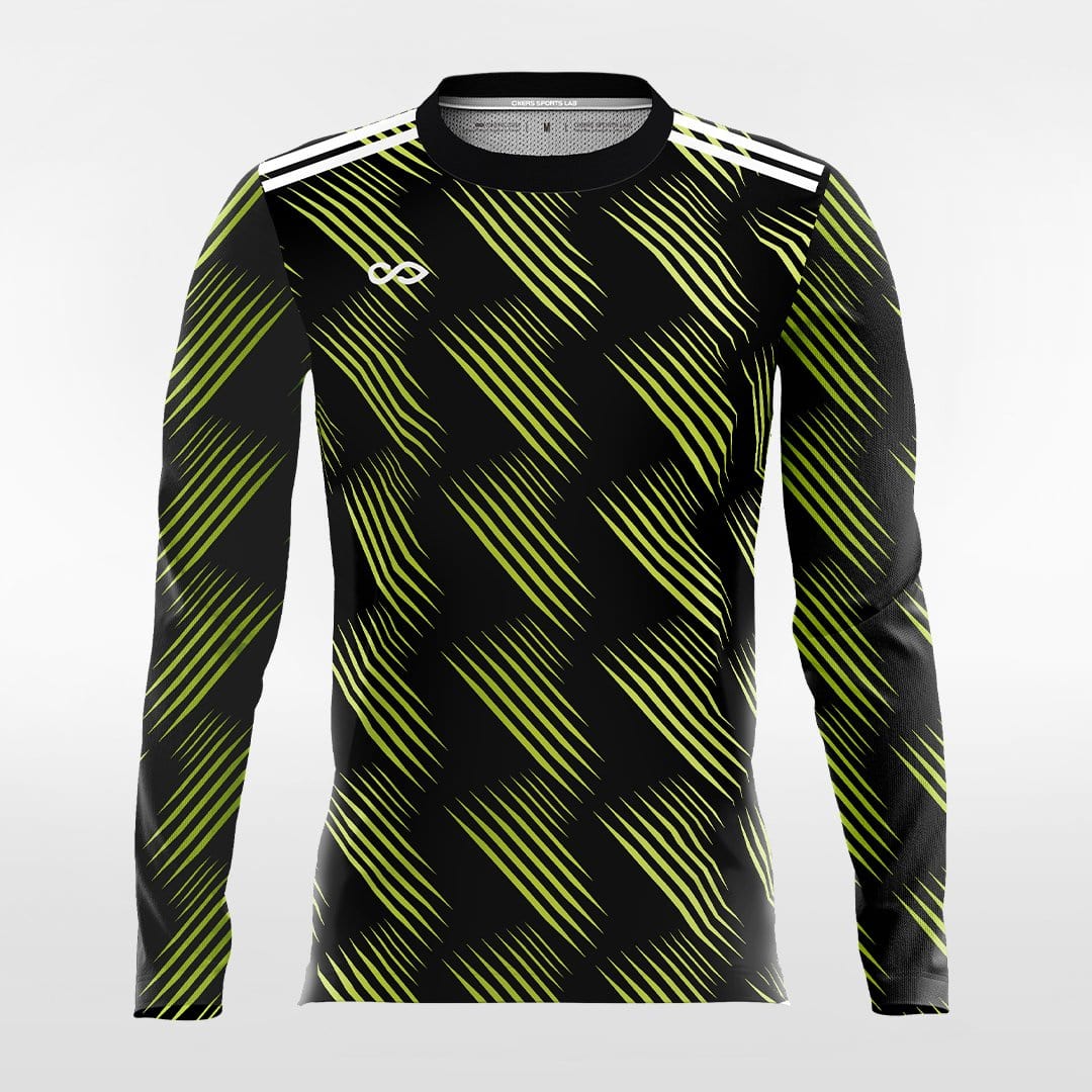 Retro 1 - Customized Men's Sublimated Long Sleeve Football Jersey