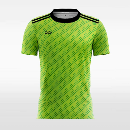 Green Graphic - Customized Men's Sublimated Football Jersey